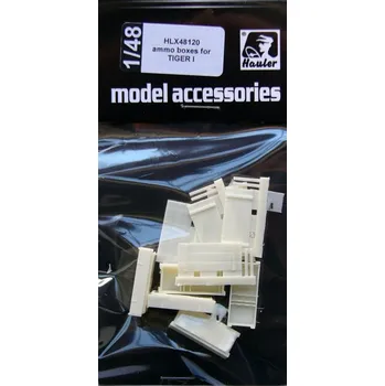 Plastikový model 1/48 Ammo boxes for TIGER I