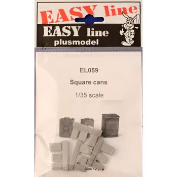 Plastikový model 1/35 Square cans (12 pcs.) EASY LINE