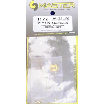 Plastikový model 1/72 P-51D Mustang Armament & Gunsight set