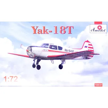 Plastikový model 1/72 Yak-18T (civil, military)