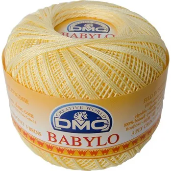 Galanterie Příze Babylo 50g, síla 10, světle žlutá - odstín 745