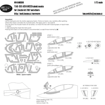 Plastikový model 1/72 Mask YAK-130 ADVANCED (ZVEZDA 7307)