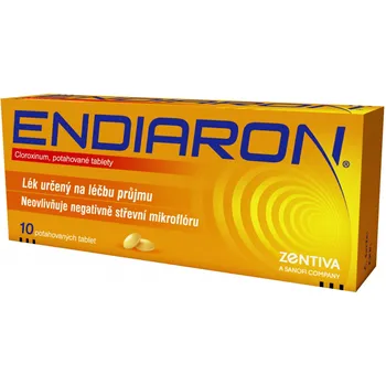 Lék na průjem Endiaron 250 mg 10 tbl.