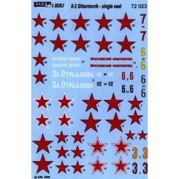 Plastikový model 1/72 Decals IL-2 Shturmovik (single-seater)