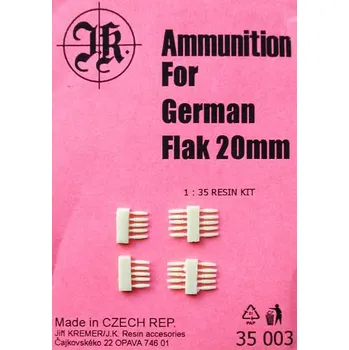 Plastikový model 1/35 German Flak 20mm - cartridge cases (30 pcs.)