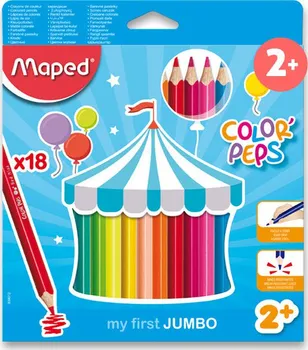 Pastelka Maped Color'Peps Jumbo trojhranné 18 ks