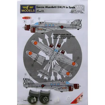 Plastikový model 1/72 Decals for Savoia Marchetti SM.79 in Spain