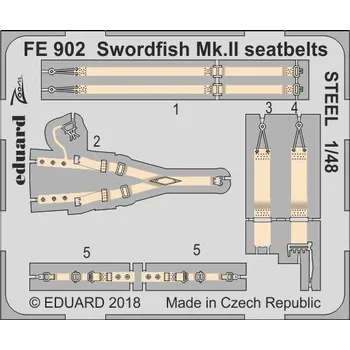 Plastikový model 1/48 Swordfish Mk.II seatbelts STEEL (TAM)