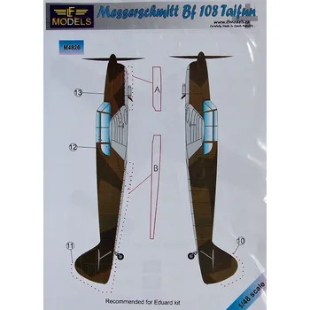 Plastikový model 1/48 Mask Messerschmitt Bf 108 Taifun (EDU)
