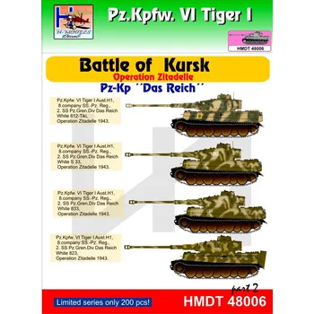 Plastikový model 1/48 Decals Pz.Kpfw.VI Tiger I Battle of Kursk 2