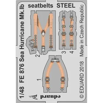 Plastikový model 1/48 Sea Hurricane Mk.Ib seatbelts STEEL (AIRF)