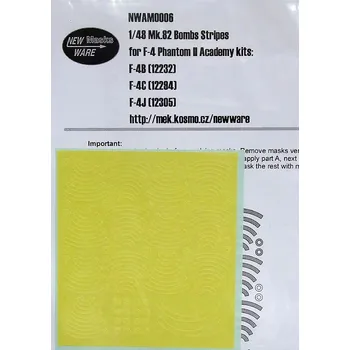 Plastikový model 1/48 Mask Mk.82 Bombs Stripes (F-4, ACAD)