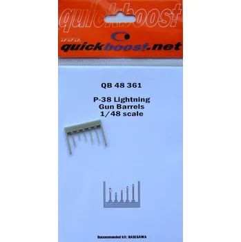 Plastikový model 1/48 P-38 Lightning gun barrels (HAS)