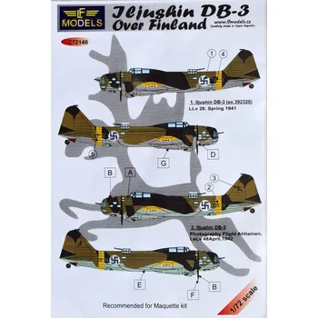 Plastikový model 1/72 Decals Ilyushin DB-3 over Finland (MAQ)