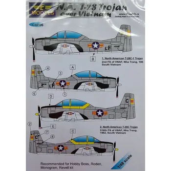 Plastikový model 1/48 Decals N.A. T-28 Trojan over Vietnam (RDN)