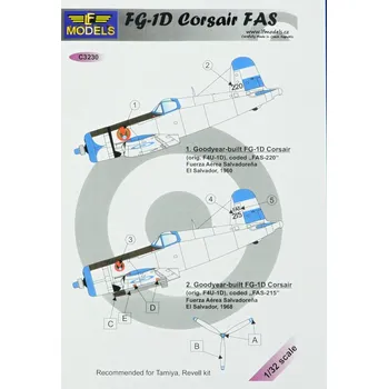 Plastikový model 1/32 Decals FG-1D Corsair FAS(TAM/REV)