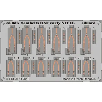 Plastikový model SET 1/72 Seatbelts RAF early STEEL