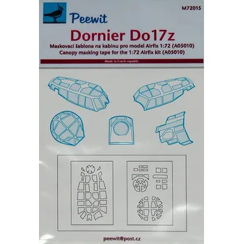 Plastikový model 1/72 Canopy mask Dornier Do17Z (AIRFIX)
