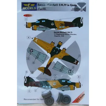 Plastikový model 1/72 Decals for S.M 79 in Spain (Part III.)