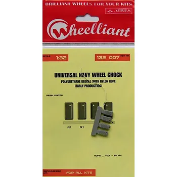 Plastikový model 1/32 US NAVY PUR wheel chock w/ nylon thread early