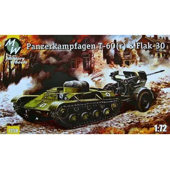 Plastikový model 1/72 Panzerkampfwagen T-60(r) & Flak-30