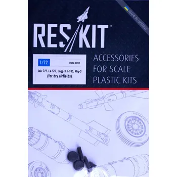 Plastikový model 1/72 Wheels for dry airfields (Yak-7/9, La-5/7)