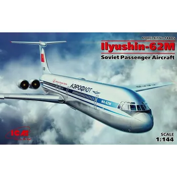 Plastikový model 1/144 Ilyushin IL-62M Soviet Passenger Aircraft