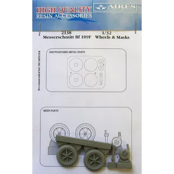 autíčko 1/32 Bf 109F wheels & masks (TRUMP)