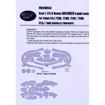 Plastikový model 1/72 Mask Ryan L-17A/B Navion ADVANCED (VALOM)
