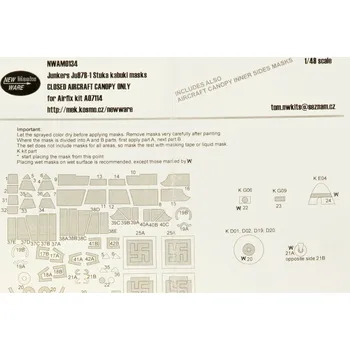 Plastikový model 1/48 Mask Ju87B-1 Stuka CLOSED CANOPY (AIRFIX)
