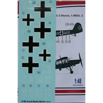 Plastikový model 1/48 Fiesler Fi 156 C-3 Storch 1./NSGr.2