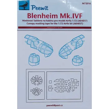 Plastikový model 1/72 Canopy mask Blenheim Mk.IVF (AIRFIX)