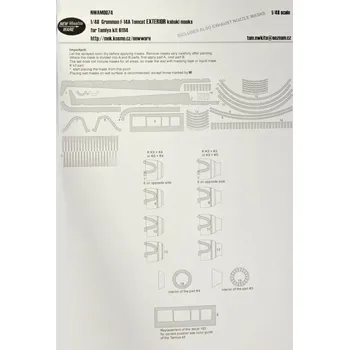 Plastikový model 1/48 Mask Grumman F-14A Tomcat EXTERIOR (TAM)