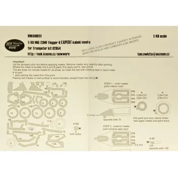 Plastikový model 1/48 Mask MiG-23MF Flogger-B EXPERT (TRUM 02854)