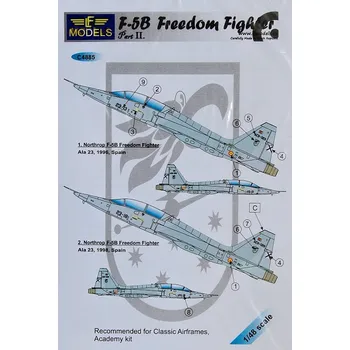 Plastikový model 1/48 Decals F-5B Freedom Fighter Part II.