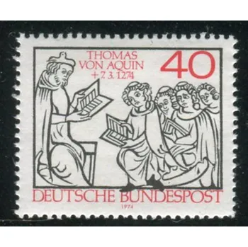 Poštovní známka (1974) MiNr. 795 ** - Německo - 700. výročí úmrtí Tomáše Akvinského