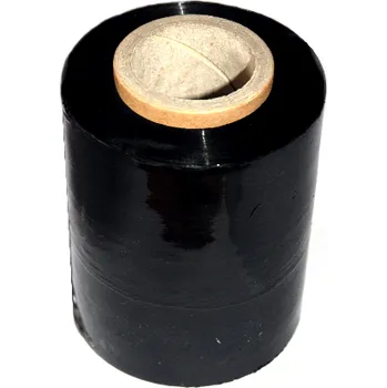 Obalový materiál Ruční fixační fólie černá 250 mm, 23 µm, 150 metrů