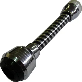 Perlátor TEXIM Spořič vody s prodloužením biflex černá žebrování