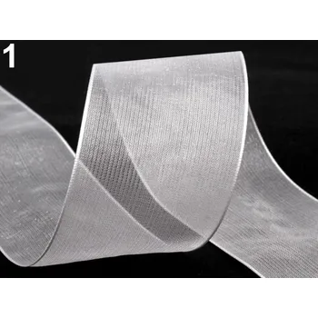 Stuha Stuha monofilová - bílá 40 mm - 1 m