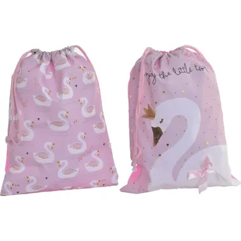 Školní sáček Látkový pytel/vak "LABUŤ" 30x40/2dr.