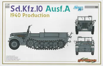 Plastikový model Dragon Sd.Kfz.10 Ausf.A 1940 Production 1:35