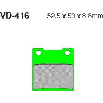 Autodíl Sifam Brzdové destičky VESRAH VD416