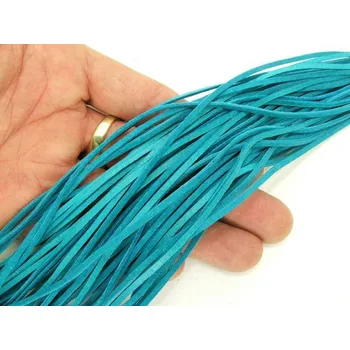 Přívěsek Kůže řemínek na přívěsek tyrkysová 10ks