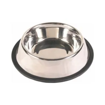 Miska pro psa Miska DOG FANTASY nerezová s gumou 0,18l