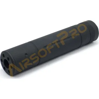 Airsoft A.C.M. Kovový tlumič 145 x 31mm - černý