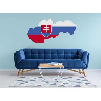 Samolepící dekorace Nálepky na zeď - Mapa Slovenska
