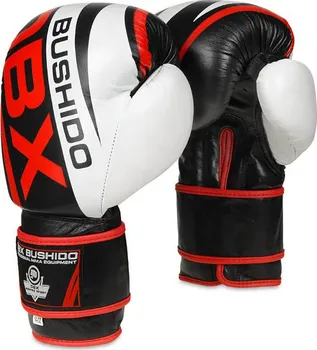 Boxerské rukavice DBX Bushido B-2v7 černé/bílé/červené 10