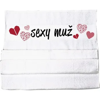Ručník Sportovní ručník z mikrovlákna s potiskem Ručník Sexy muž
