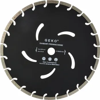 Řezný kotouč Geko diamantový řezný kotouč segmentový 350 x 10 x 25,4 mm