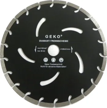 Řezný kotouč Geko diamantový řezný kotouč segmentový 300 x 32 x 10 mm